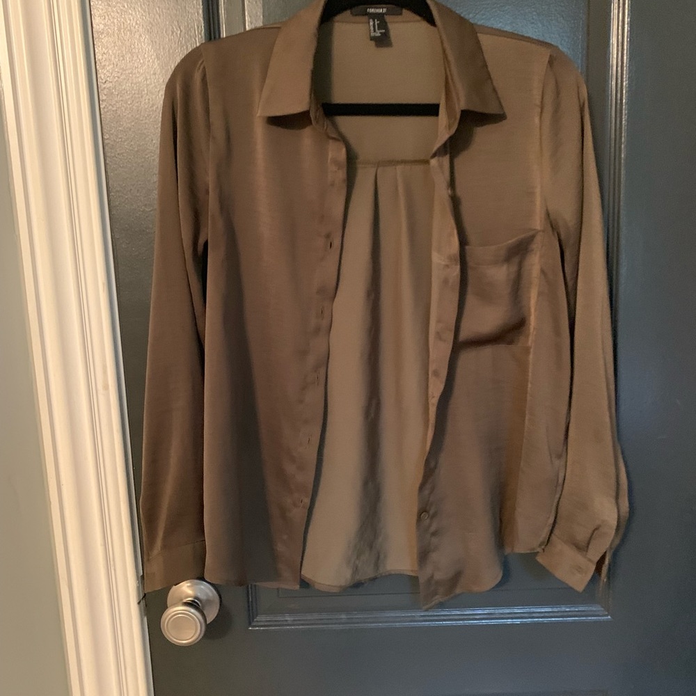 Forever 21 silk blouse